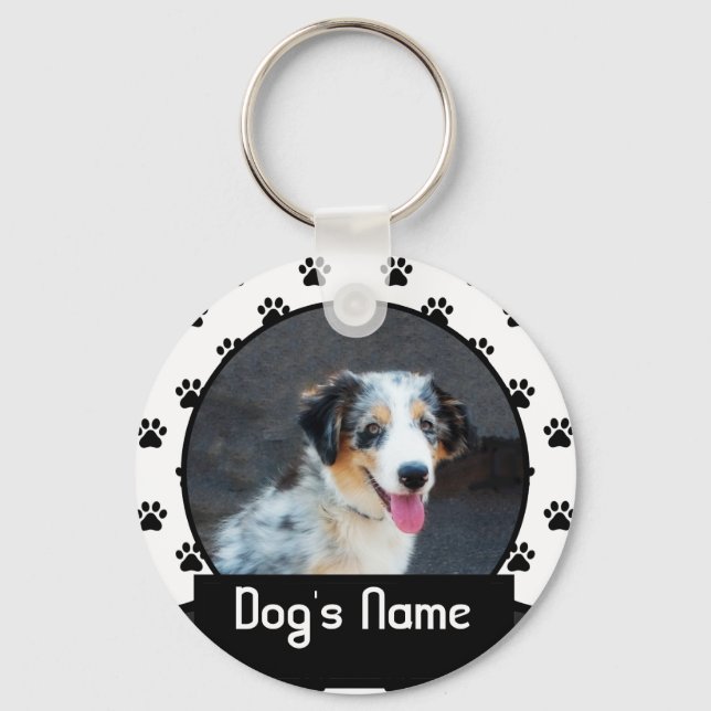 Personalized Keychain of Your Pet Dog (Front)