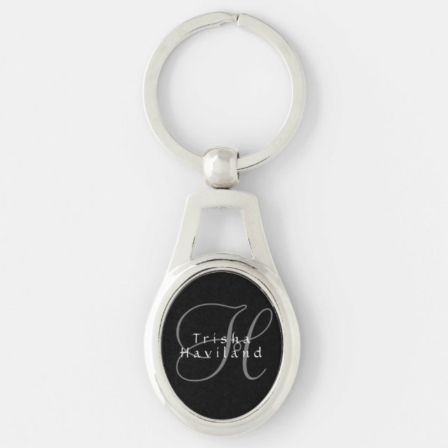 Personalized Keychain with Monogram (Front)