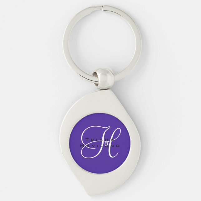Personalized Keychain with Monogram (Front)