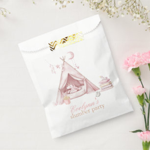 Personalized kid sleepover slumber Birthday Party  Favour Bag