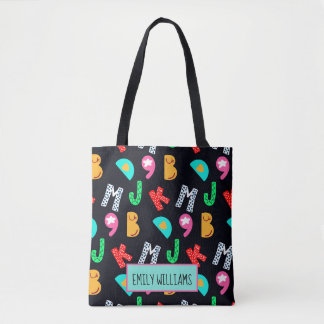 Personalized Kid's Alphabets Tote Bag