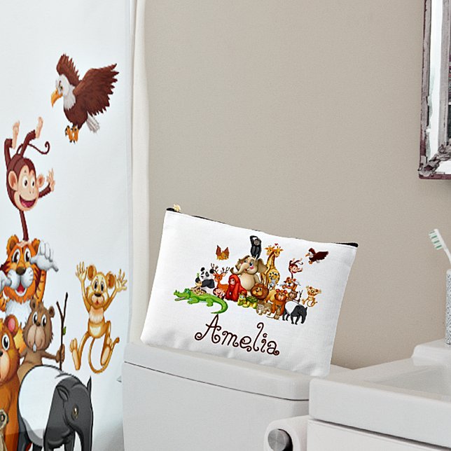 Personalized Kid's animals  Accessory Pouch (Creator Uploaded)
