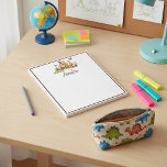 Personalized Kid's animals  Notepad<br><div class="desc">Cute animals for your child,  edit name,  text colour</div>