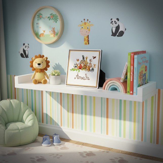 Personalized Kid's animals  Plaque (Creator Uploaded)