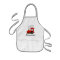 Personalized kids apron | red toy choo choo train