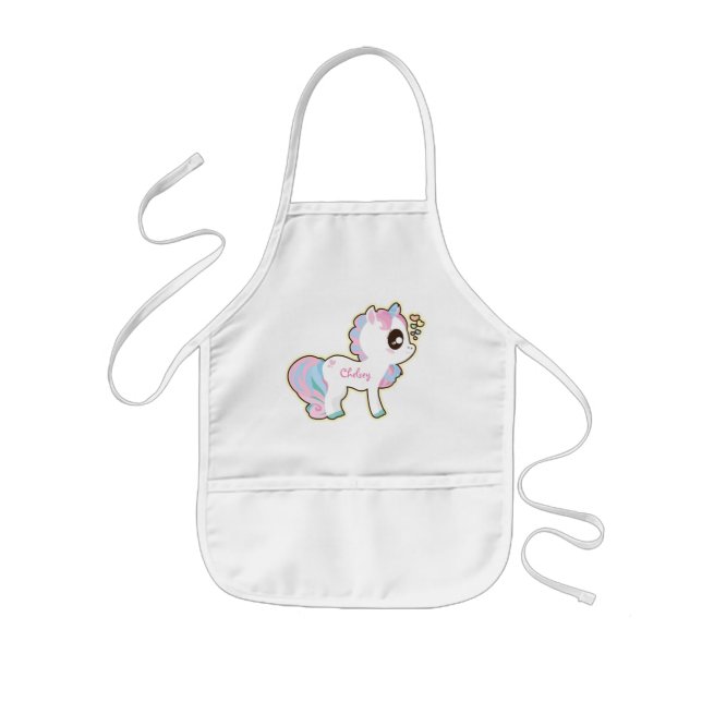 Personalized Kids Apron/Unicorn Apron (Front)