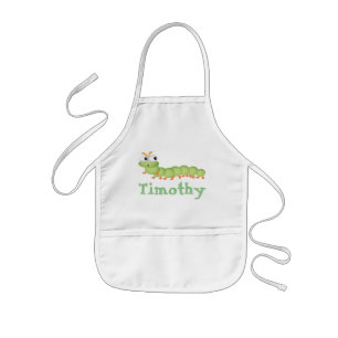 Personalized Kids Apron/Worm Apron