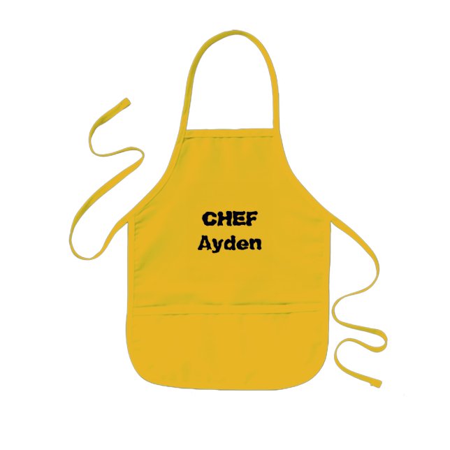 Personalized Kid's Aprons Add your name or message (Front)