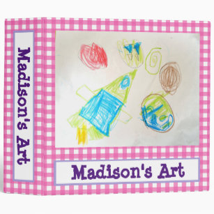 Personalized Kids Art Binder with Photo