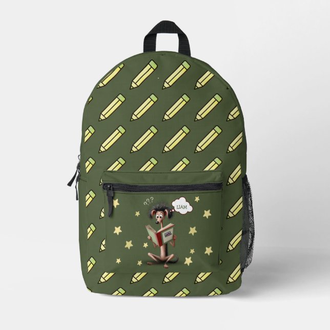 Personalized Kids Back To School Toddler Backpack  (Front)