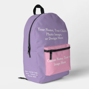 Personalized Kids Backpack, Child's Name Preschool Printed Backpack
