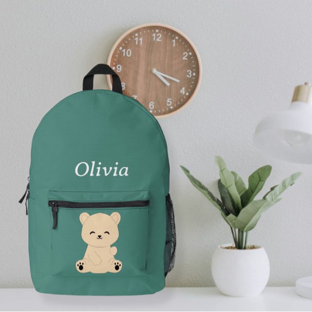 Personalized Kids' Backpack with Bear and Name  (Creator Uploaded)