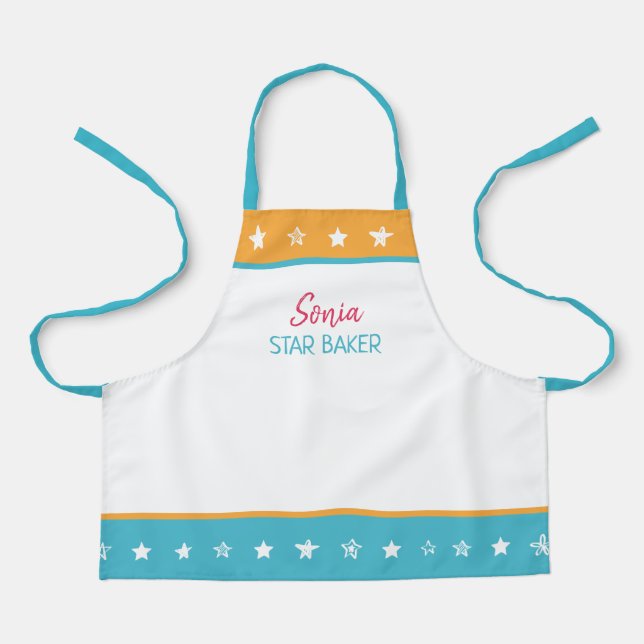 Personalized Kids Baking Apron (Front)