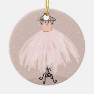 Personalized Kids Ballet Tutu Christmas Ornament