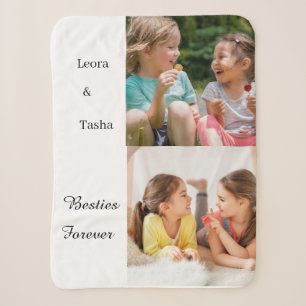 Personalized Kids Best Friends Photo Blanket