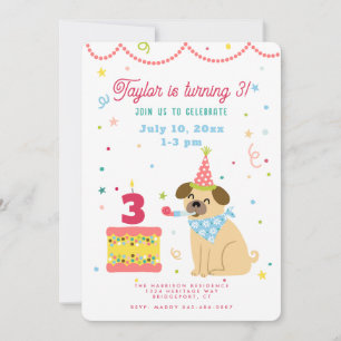 Personalized Kids Birthday cherry Invitation