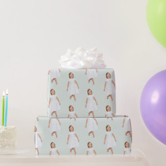 Personalized Kids Birthday Photo Custom Gift Wrap