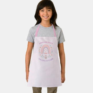 Personalized Kids Boho Rainbow Birthday Baking Apron