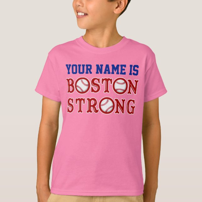 Personalized Kids Boston Strong Shirts (Front)