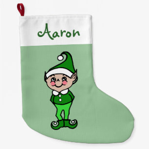 Personalized Kids Christmas Elf Stocking