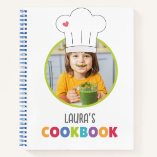 Personalized Kids Cookbook (Your Photo) Notebook