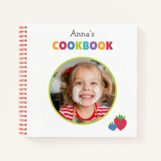 Personalized Kids Cookbook (Your Photo) Notebook