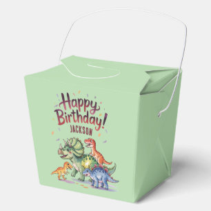 Personalized Kids Dinosaur Birthday  Favor Box