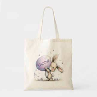 Personalized Kids Easter Tote Bag