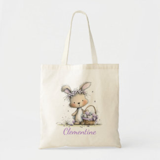 Personalized Kids Easter Tote Bag