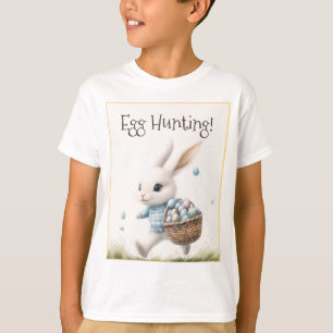 Personalized Kids Egg Hunting T-Shirt Easter