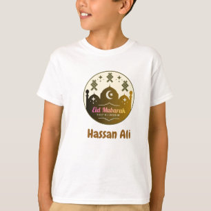 Personalized Kids Eid Mubarak 2026 T-Shirt