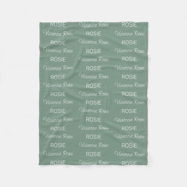 Personalized Kids Fleece Blanket (Front)