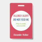 Personalized Kids Food Allergy Alert Customized