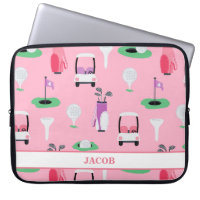 Personalized Kids Golfer Golfcart Golfing Sporty