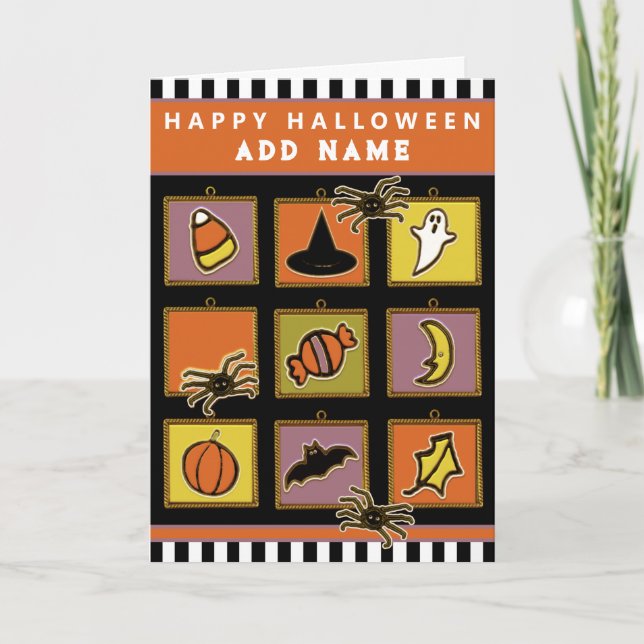Personalized Kids Halloween Card (Front)