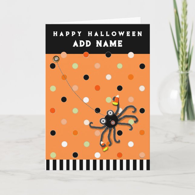 Personalized Kid's Halloween Card (Front)