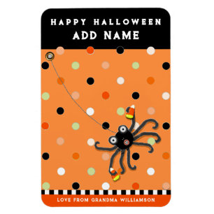 Personalized Kid's Halloween Card Magnet