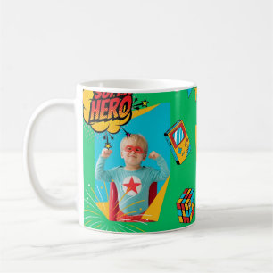 "Personalized Kids Mug – Superhero Name Design