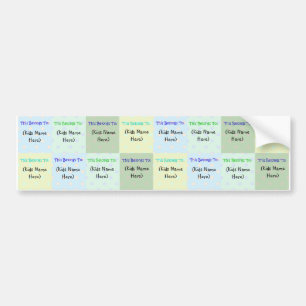 Personalized Kids Name Labels; Waterproof Stickers