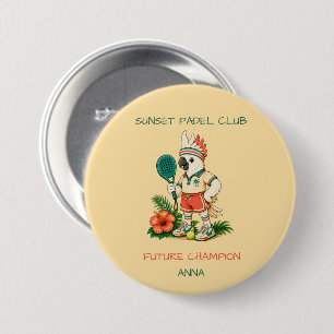 Personalized Kids Padel Backpack Pin Custom Name 