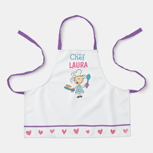 Personalized Kids Pancake Chef Apron (Front)