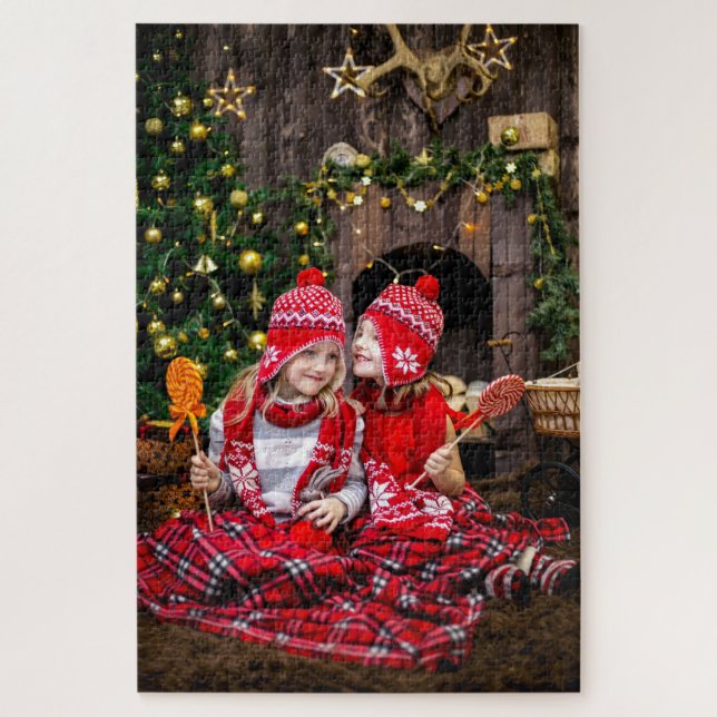 Personalized Kids Photo Christmas1014 Piece Puzzle (Vertical)