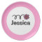 Personalized kids plate | Daisy flower for girl