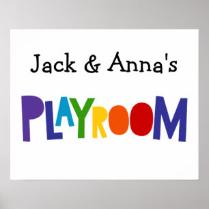 Personalized Kids Playroom Wall Art