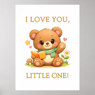 Personalized Kids Posters | Fairytale Reading Bear
