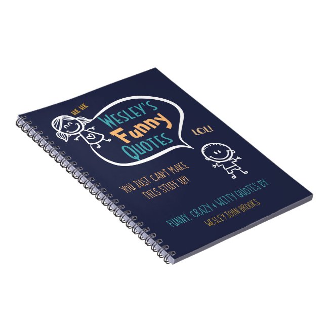 Personalized Kid's Quote Book for the Cute sayings (Right Side)