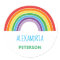 Personalized Kids Rainbow Colourful