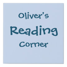 Personalized Kids' Reading Corner Wall Sign