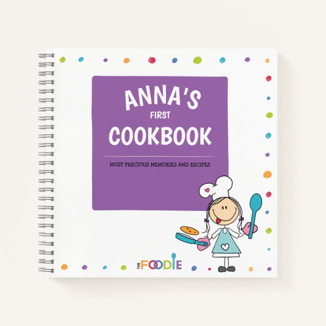 Personalized Kids Recipe Book (Front)