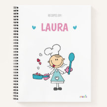 Personalized kids recipe book